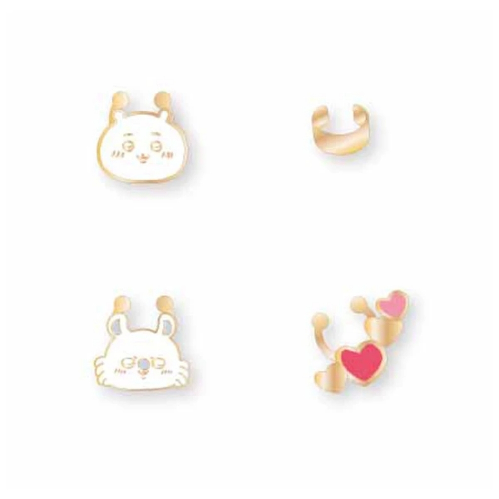 Chiikawa Nagano enamel ear cuffs
